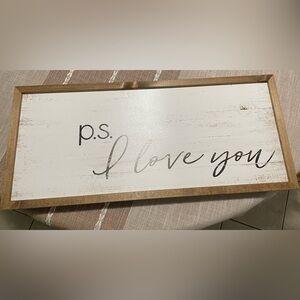 Wall Sign - p.s. i love you 💓
